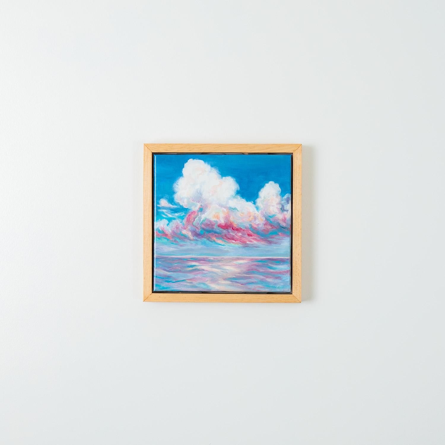 This colorful impressionistic cloudscape was inspired by the feeling of inspiration found in the midst of a storm passing.