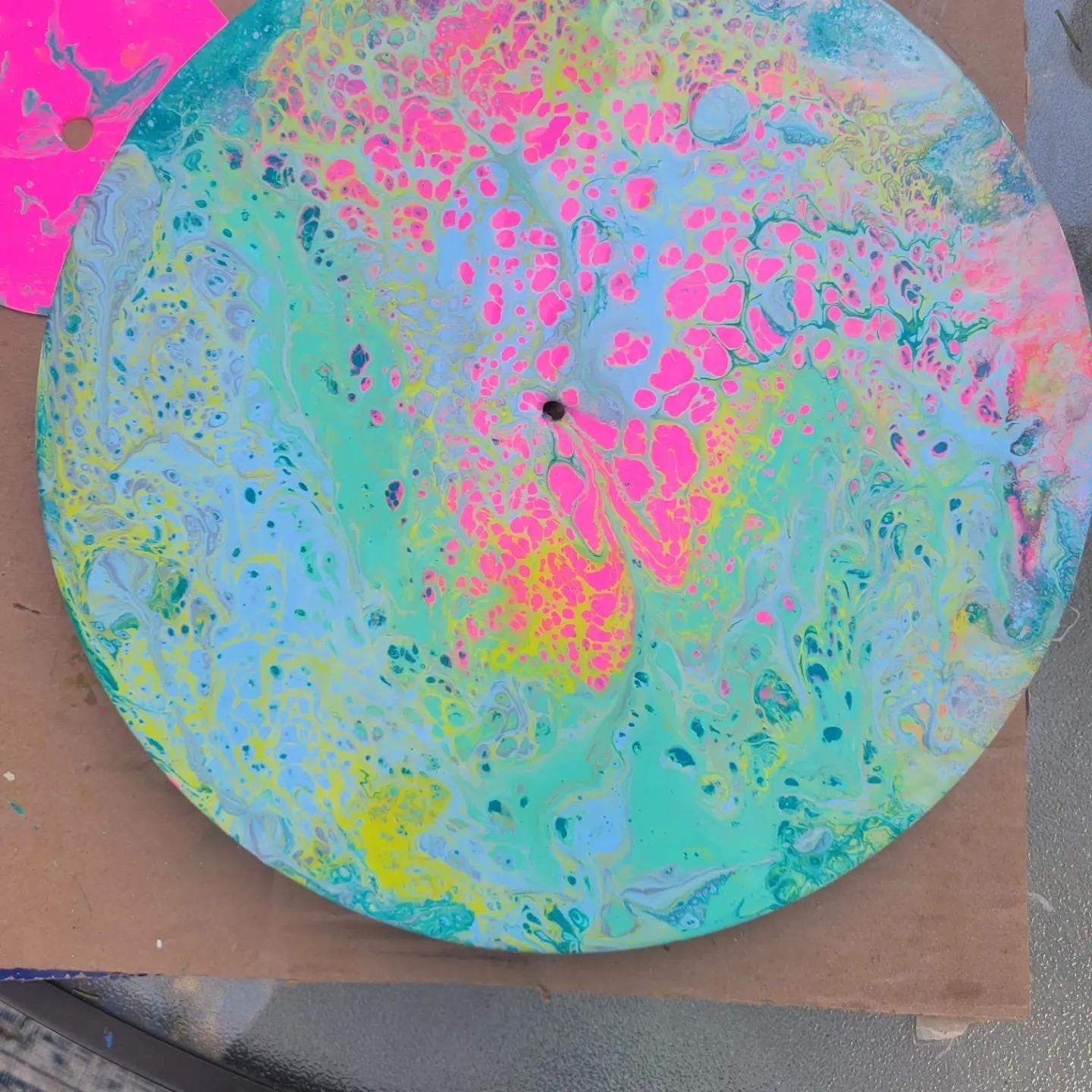 Vinyl covered in acrylic at a kids workshop