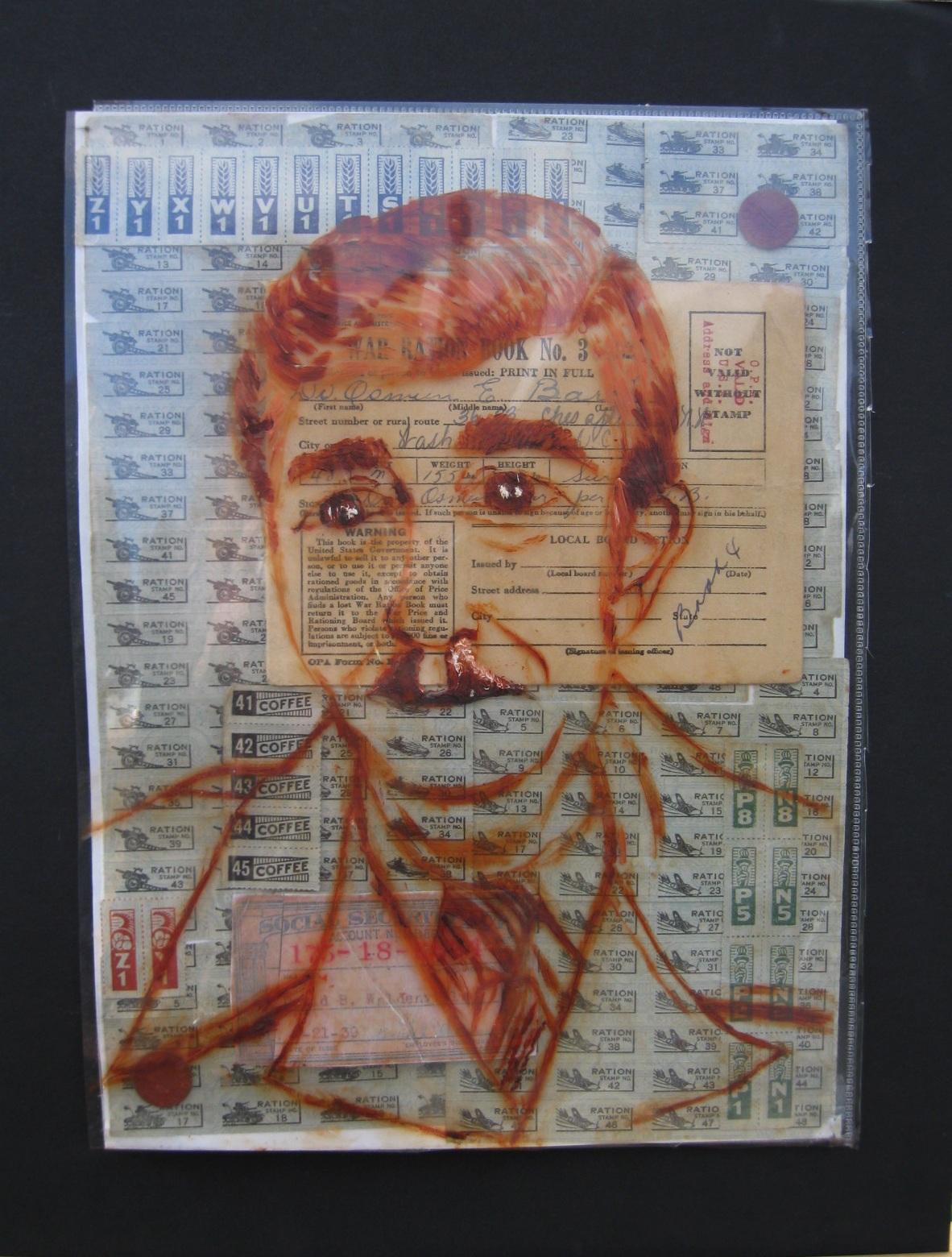 WWII David Waldenville - International Specialist_Oil Collage_11x14_$1000